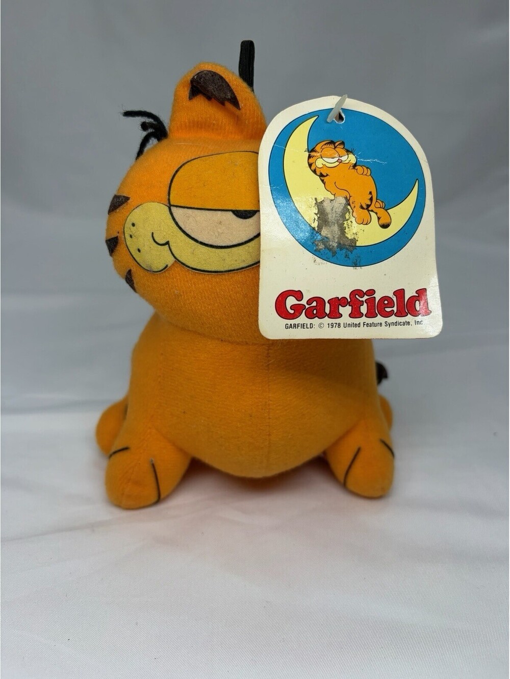 Vintage Garfield Plush 1981 Fun Farm 7” Hanging Tricot New With Tags 1978 Tag